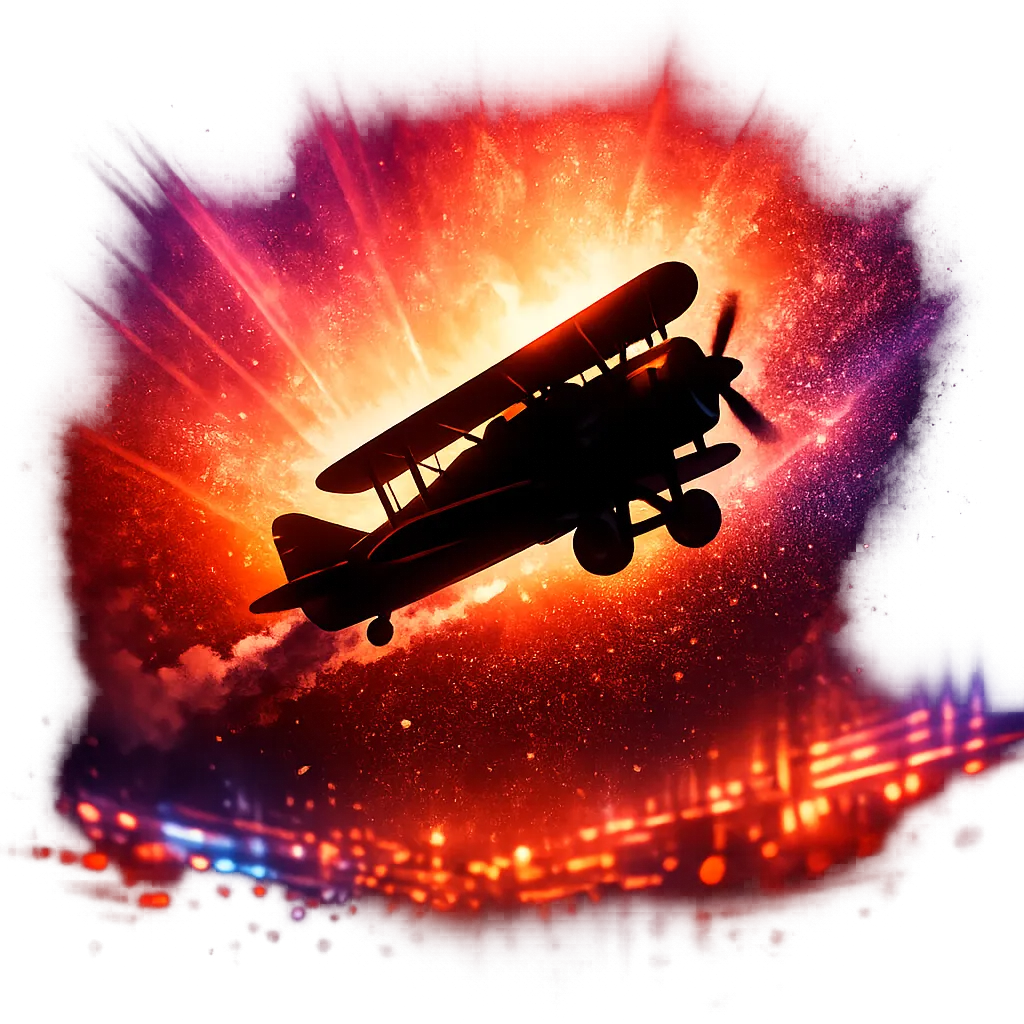 Close-up of a premium casino symbol representing the aviator game, centered and highlighted.